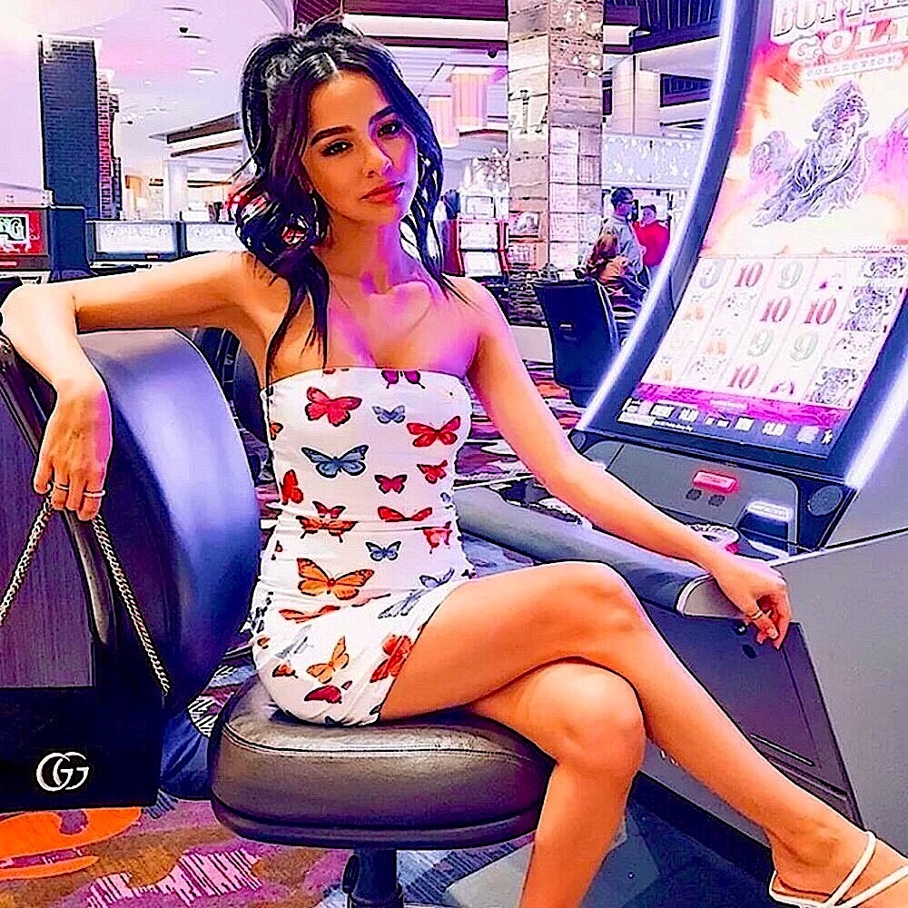 White butterfly 🦋 strapless mini dress